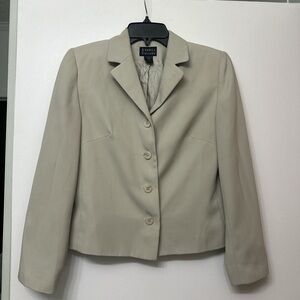 Vintage Andrea Viccaro Womens Sage Green Petite Blazer